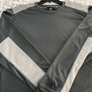 New ADIDAS TEAM ISSUE dry fit 2 tone pullover.
